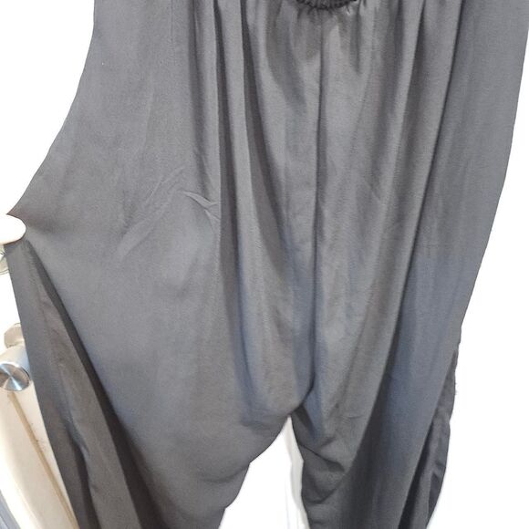 Women's large Black lace Corset Jumpsuit, Balashe - Picture 6 of 7